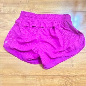 Printed Mesh Racer Run 4” Athleta Shorts
